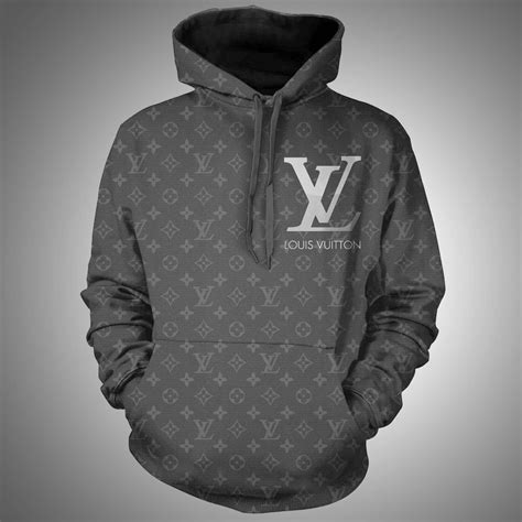 louis vuitton grey hoodie